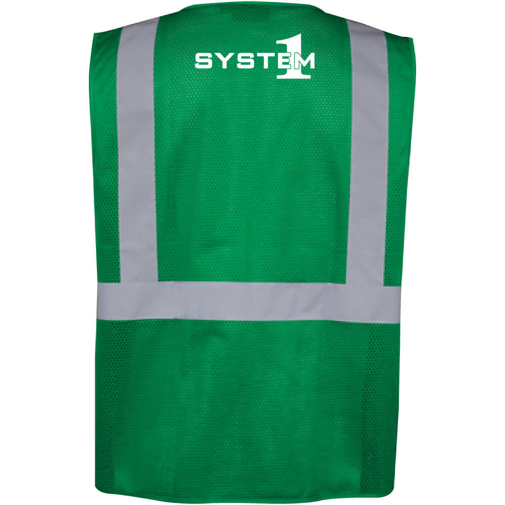 System 1 Amazon Safety Mesh Vest - (Front & Back) - Image 11