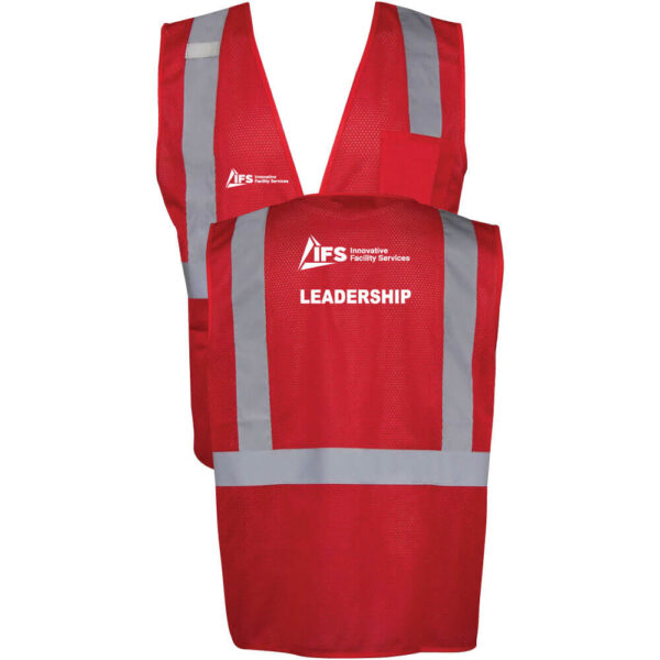IFS Safety Mesh Vest - Leadership - (Front & Back)
