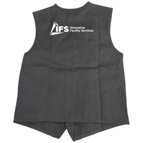 IFS Two Pocket Unisex Button Up Vest (Front & Back) - Image 3