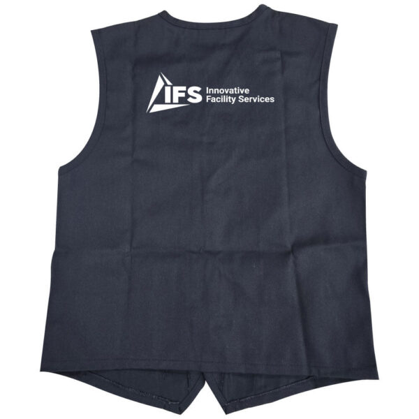 IFS Two Pocket Unisex Button Up Vest (Front & Back) - Image 5