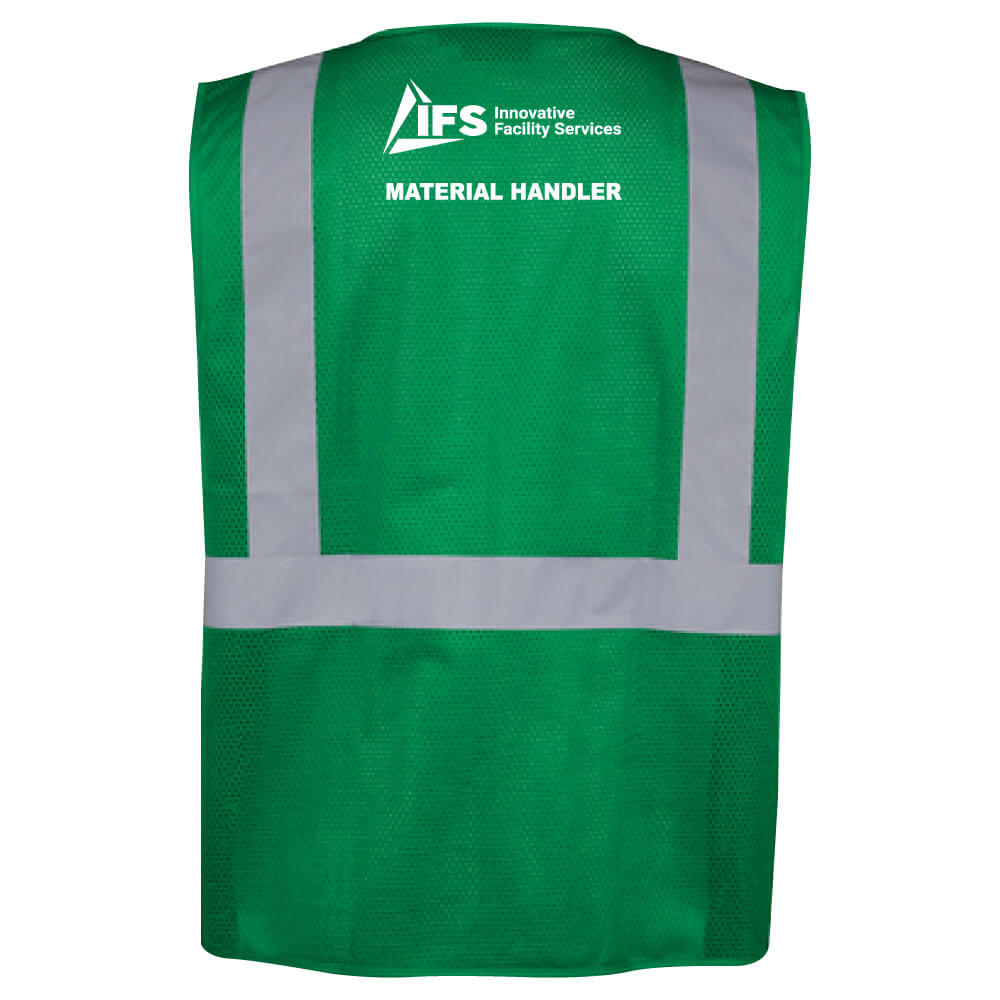 IFS Safety Mesh Vest - Material Handler - (Front & Back) - Image 11