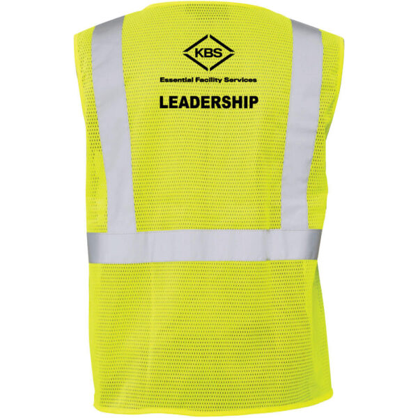 KBS Safety Mesh Vest - Leadership - (Front & Back) - Image 7