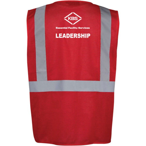 KBS Safety Mesh Vest - Leadership - (Front & Back) - Image 9