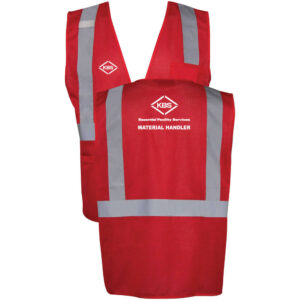 KBS Safety Mesh Vest - Material Handler - (Front & Back)