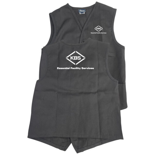 KBS Two Pocket Unisex Button Up Vest (Front & Back) - Image 5