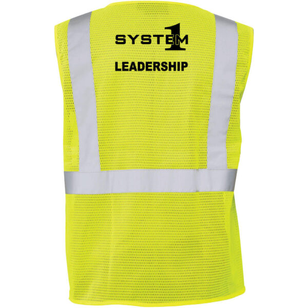 System1 Safety Mesh Vest - Leadership - (Front & Back) - Image 3