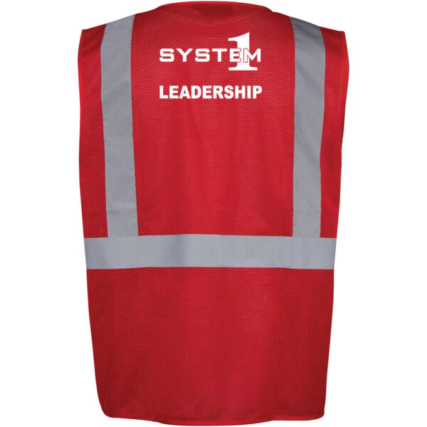 System1 Safety Mesh Vest - Leadership - (Front & Back) - Image 9