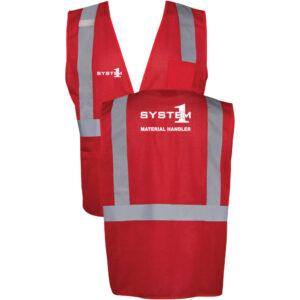 System1 Safety Mesh Vest - Material Handler - (Front & Back)