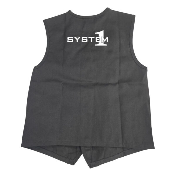 System1 Two Pocket Unisex Button Up Vest (Front & Back) - Image 5