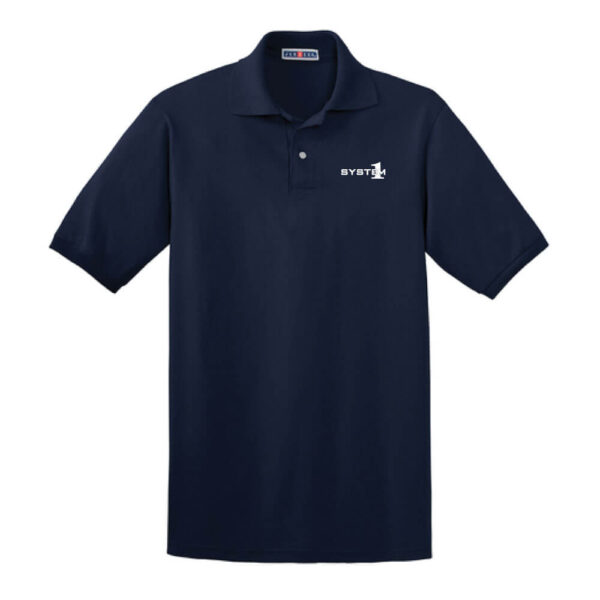 System1 Knit Polo Short Sleeve Unisex - (Front Only) - Image 2