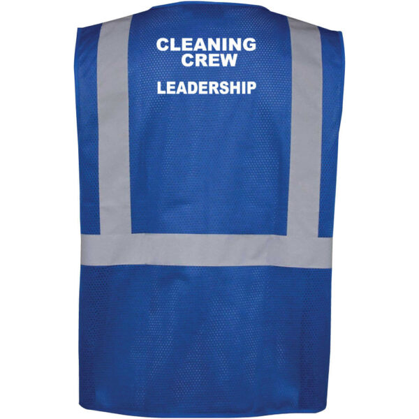 Cleaning Crew Safety Mesh Vest - Leadership - (Front & Back) - Image 9