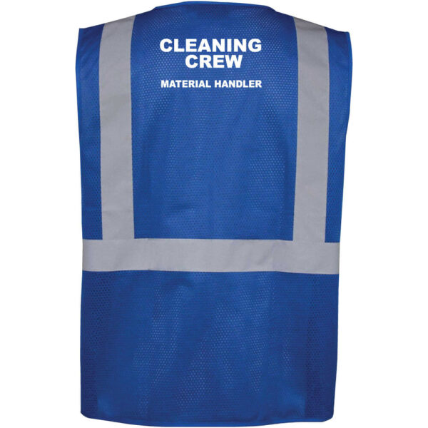 Cleaning Crew Safety Mesh Vest - Material Handler - (Front & Back) - Image 9