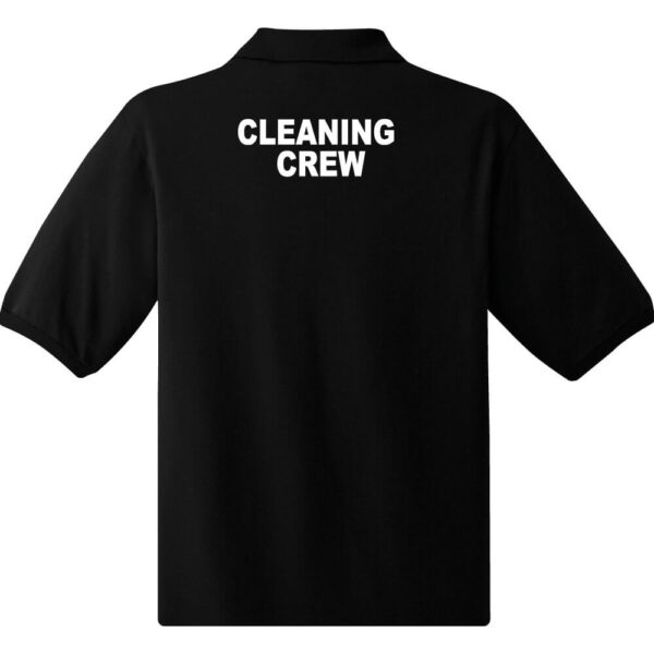 Cleaning Crew Knit Polo Short Sleeve Unisex - (Front & Back) - Image 3