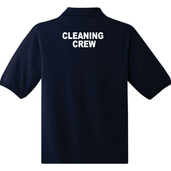 Cleaning Crew Knit Polo Short Sleeve Unisex - (Front & Back) - Image 6