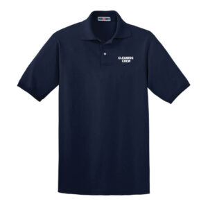 Cleaning Crew Knit Polo Short Sleeve Unisex - (Front Only)