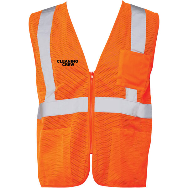 Cleaning Crew Safety Mesh Vest - Leadership - (Front & Back) - Image 4